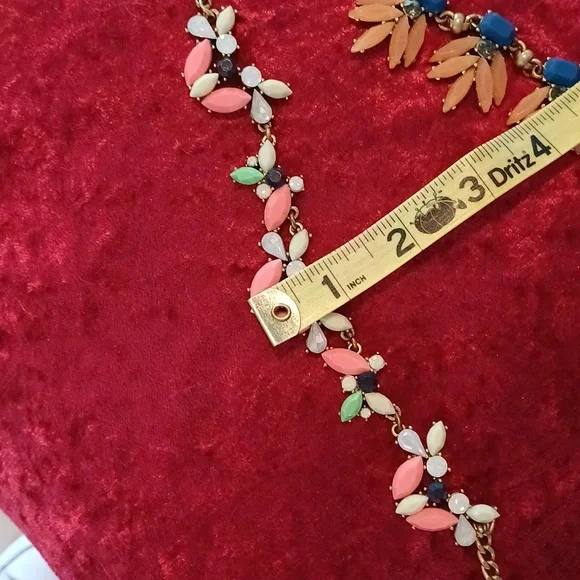 🔥🔥🔥J. Crew lot of 3 statement necklaces costume rhinestone - Picture 8 of 9